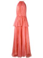 Maria Lucia Hohan Tiered Panel Gown - Pink & Purple