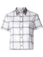 Maison Kitsuné Cropped Check Shirt - Nude & Neutrals