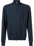 Brunello Cucinelli Reversible 'baseball' Zipped Sweatshirt, Men's, Size: 54, Blue, Cotton/polyamide