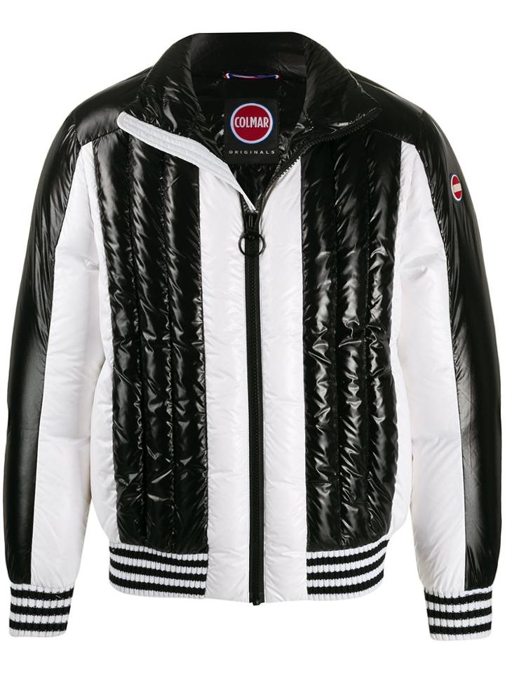 Colmar Colour Block Bomber Jacket - Black