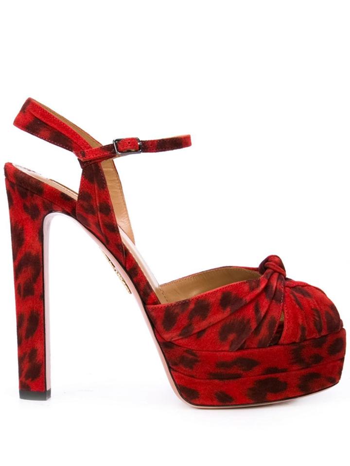 Aquazzura Evita Pumps - Red
