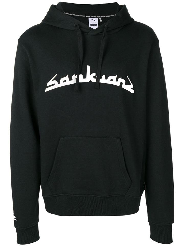 Puma Sankuanz Logo Print Hoodie - Black