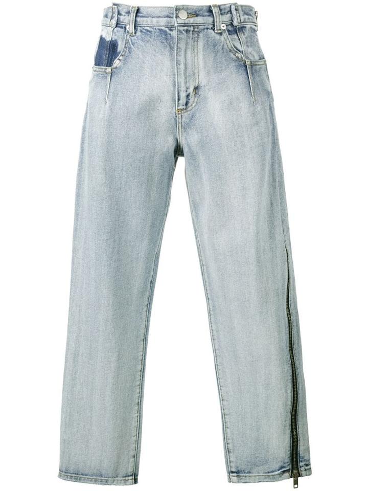 3.1 Phillip Lim Zippered Denim Pant - Blue