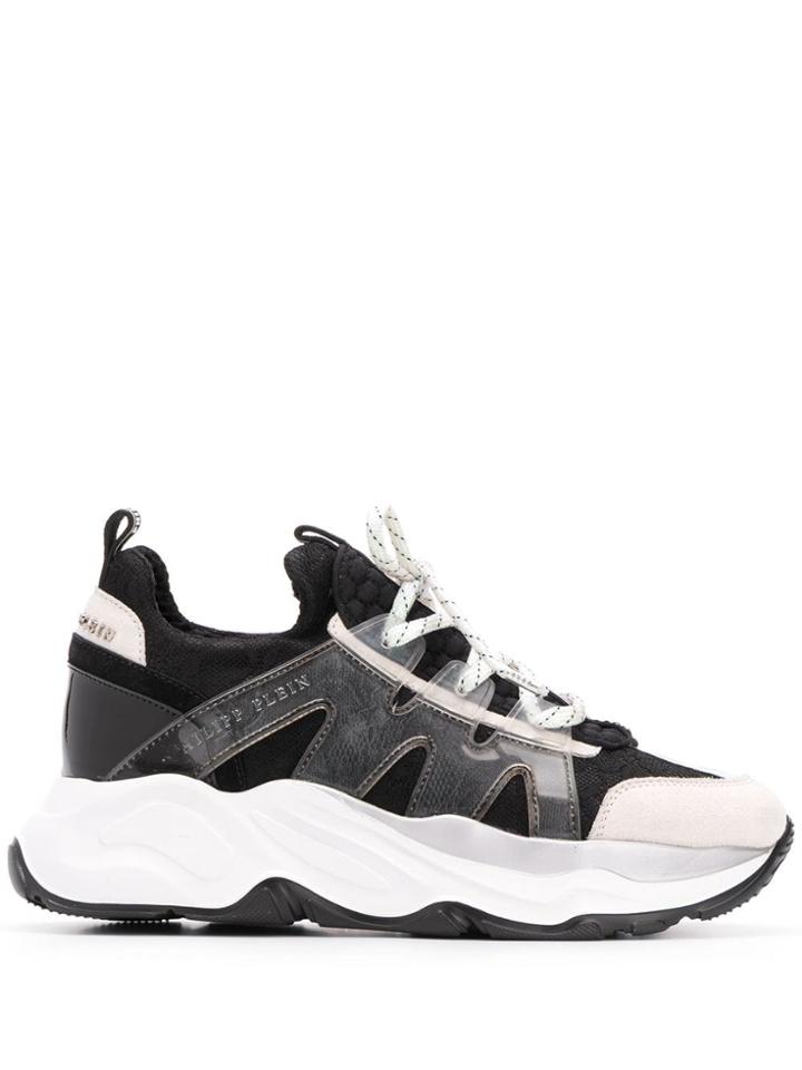 Philipp Plein Chunky Lace-up Sneakers - Black