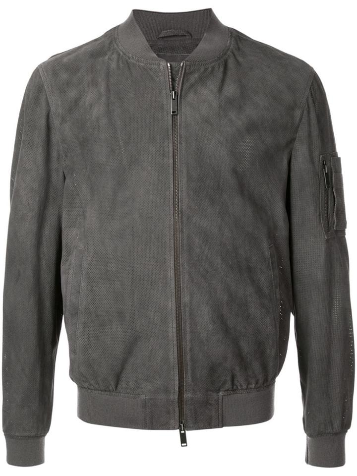 Desa 1972 Mesh-effect Bomber Jacket - Grey