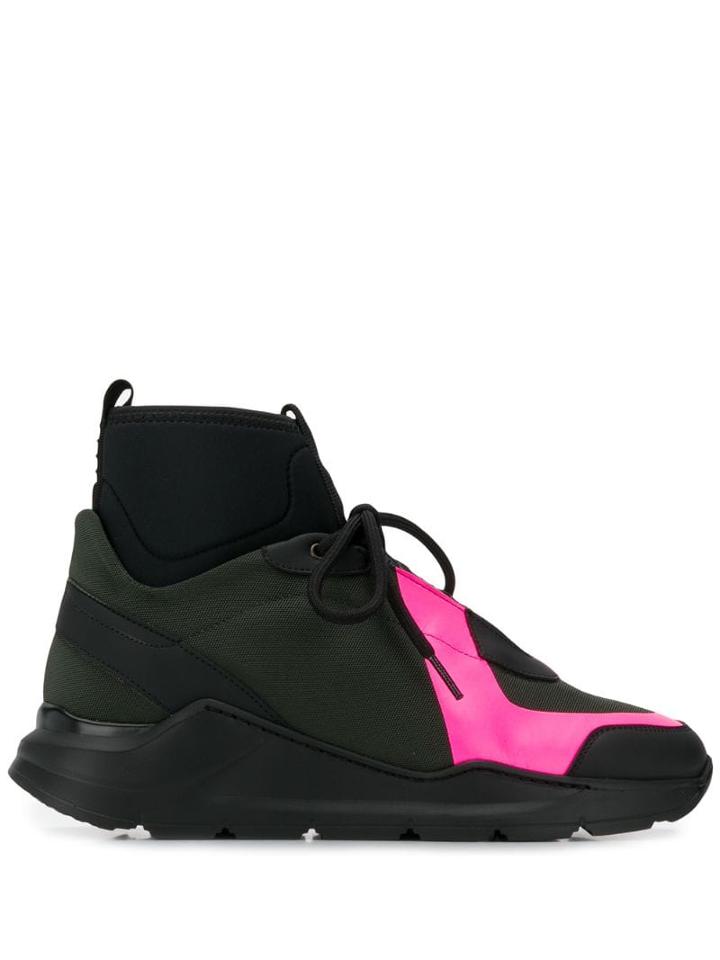 Mr & Mrs Italy Chunky Hi-top Sneakers - Black