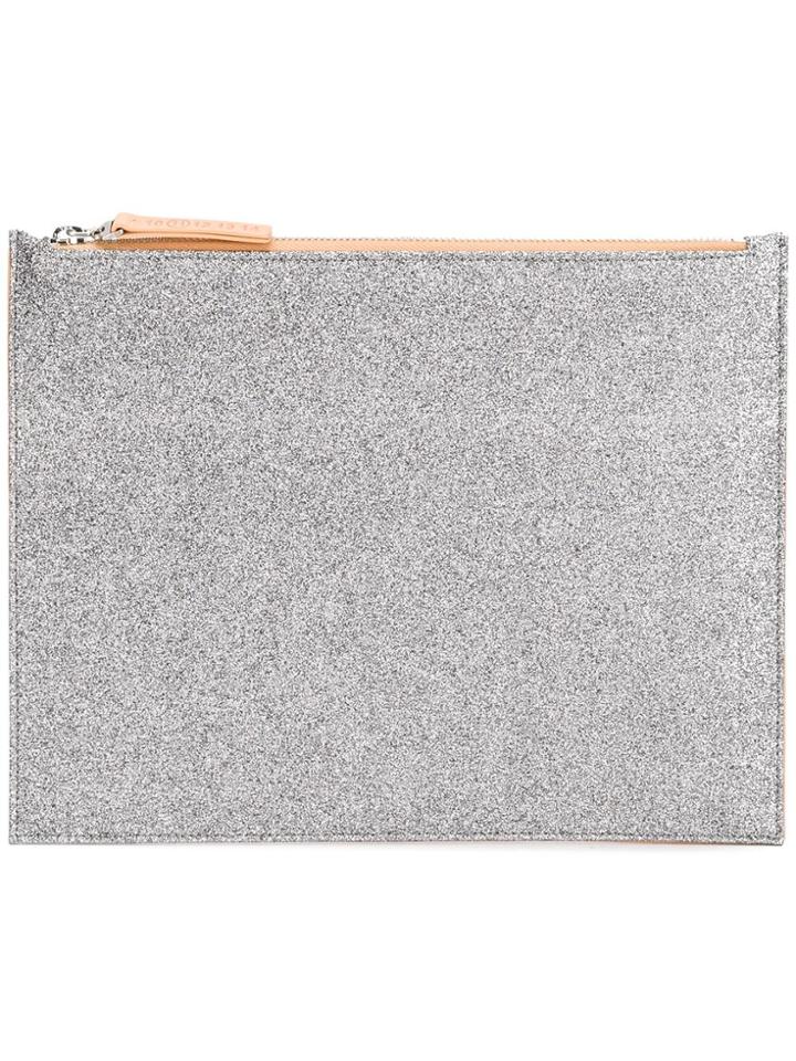 Maison Margiela Glitter Panel Pouch - Grey