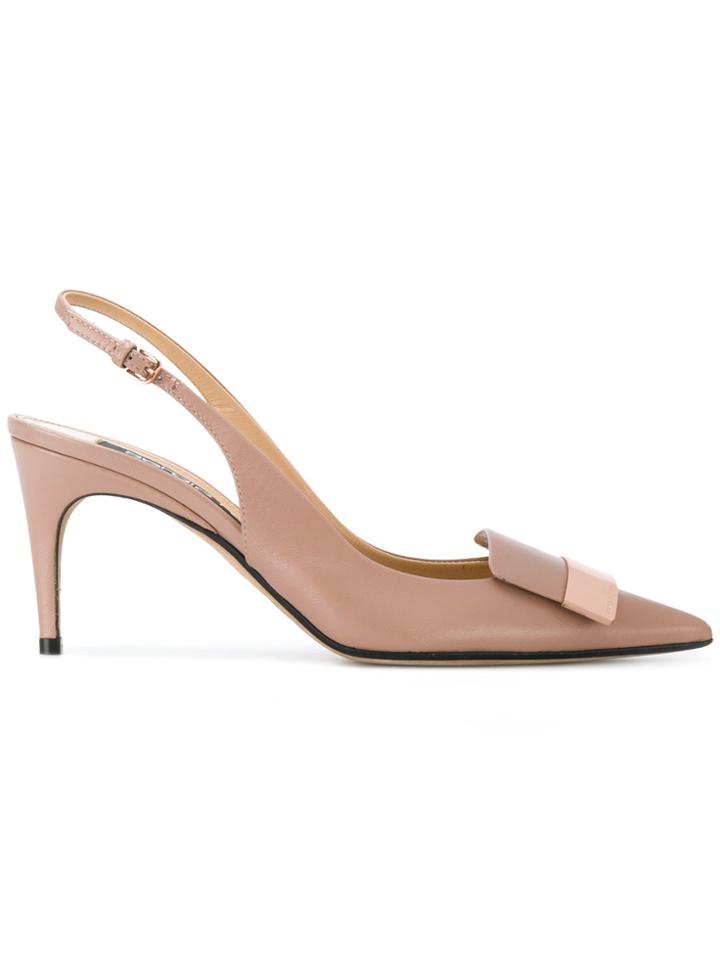Sergio Rossi Sr1 Sling Back Sandals - Nude & Neutrals