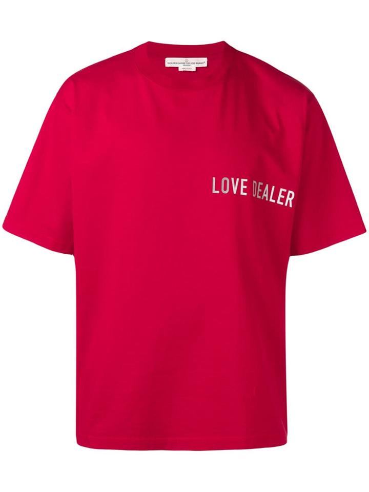 Golden Goose Deluxe Brand Love Dealer T-shirt - Red