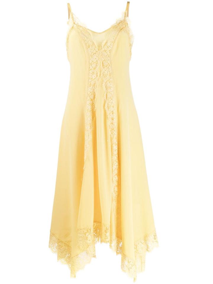 Ermanno Ermanno Floral Lace Panel Dress - Yellow