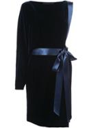 Alexandre Vauthier Velvet One Shoulder Dress - Black
