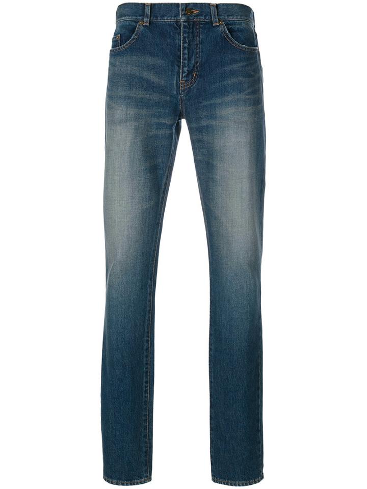 Saint Laurent - Skinny Fit Jeans - Men - Cotton - 29, Blue, Cotton