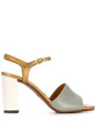 Chie Mihara Colour Block Heeled Sandals - Green