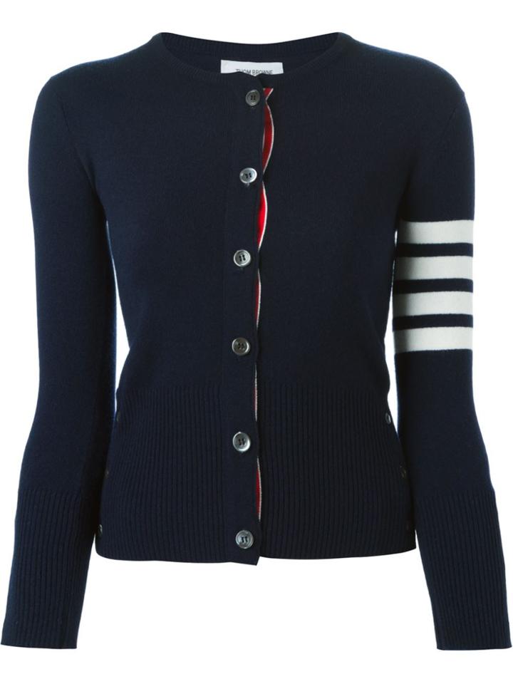 Thom Browne 4-bar Stripe Cardigan - Blue