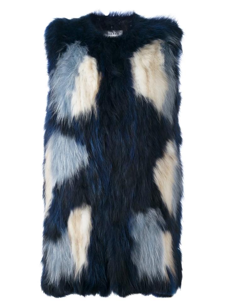 P.a.r.o.s.h. Fur Vest - Blue