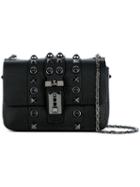 Valentino Micro 'b-rockstud Rolling' Crossbody Bag, Women's, Black
