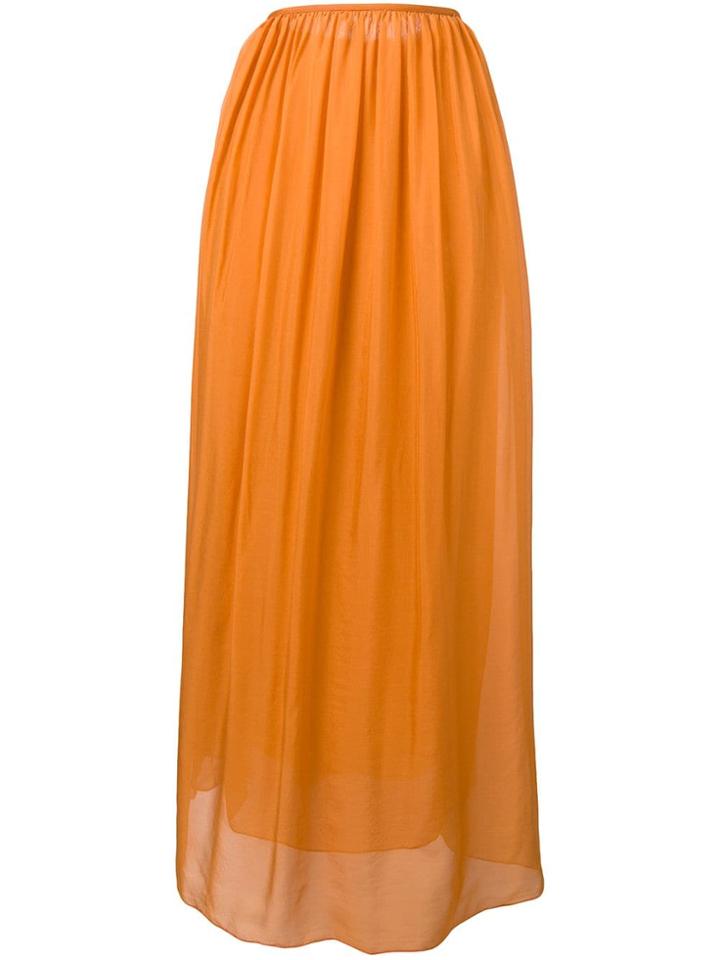 Forte Forte Pleated Front Skirt - Orange