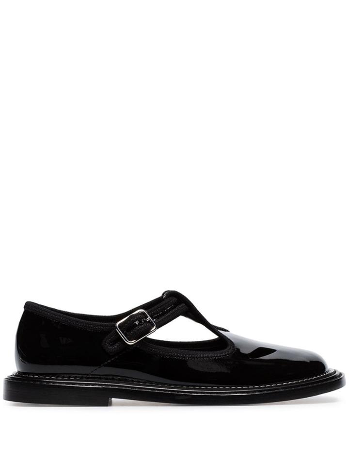 Burberry Black Alannis Patent-leather Mary Jane Shoes