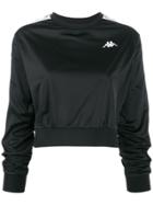 Kappa Omini Logo Band Cropped Sweatshirt - Black