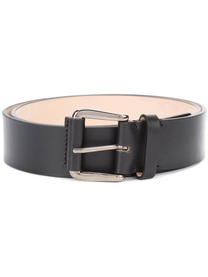 Ports 1961 Casual Belt, Men's, Size: 100, Black, Calf Leather