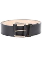 Ports 1961 Casual Belt, Men's, Size: 100, Black, Calf Leather