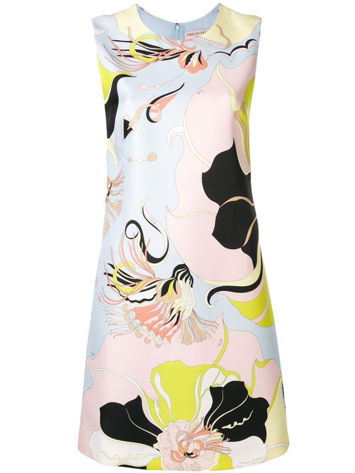 Emilio Pucci Sleeveless Mirabilis Print Mini Dress - Pink