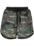 The Upside Camouflage Print Shorts - Green