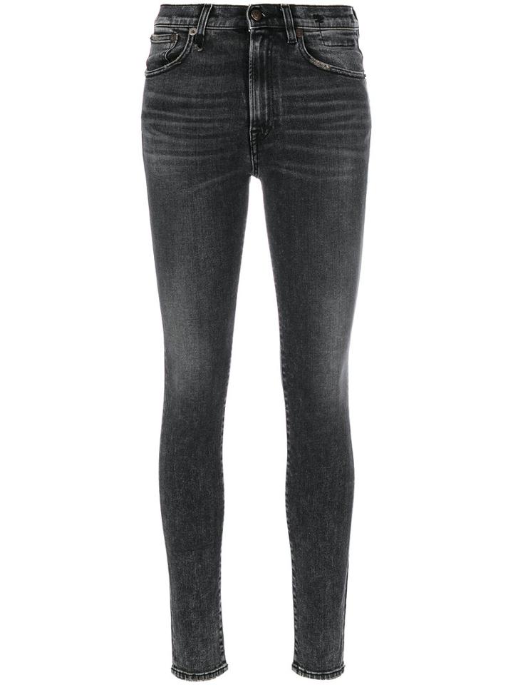 R13 - High Rise Skinny Jeans - Women - Cotton/polyester/spandex/elastane - 27, Grey, Cotton/polyester/spandex/elastane