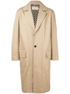 Maison Kitsuné Single Breasted Coat - Neutrals