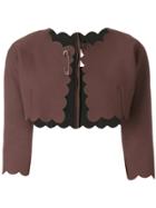 Comme Des Garçons Vintage Scalloped Bolero - Brown