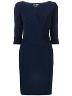 Lauren Ralph Lauren Keyhole Stretch Dress - Blue