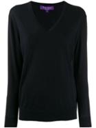 Ralph Lauren Collection V-neck Knitted Top - Blue
