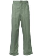 Icons - Straight-leg Trousers - Men - Cotton - M, Green, Cotton