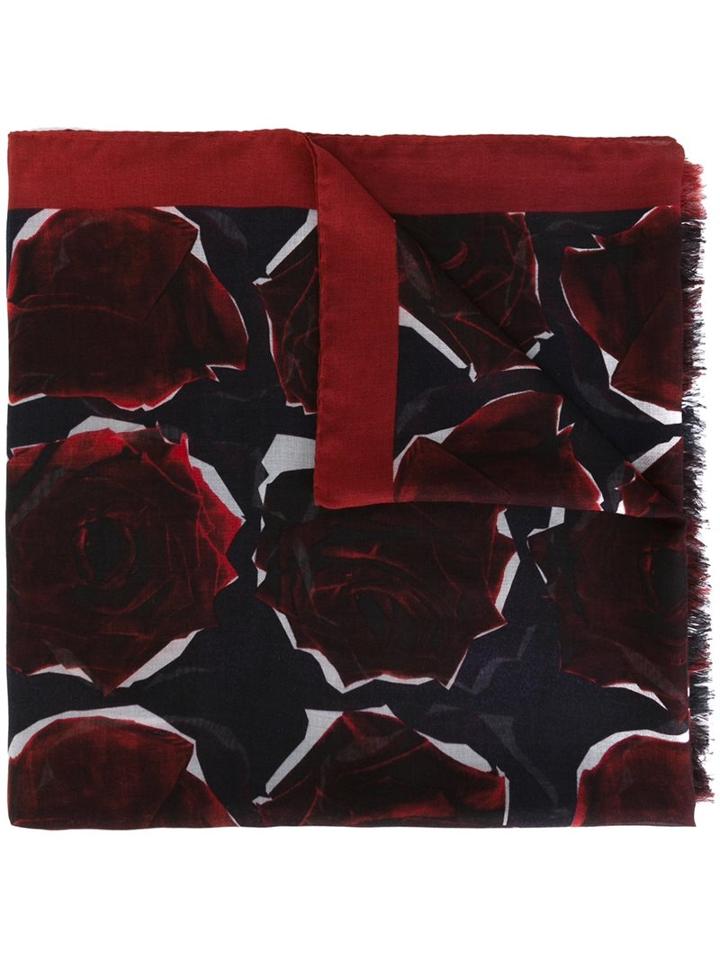 Ps Paul Smith Rose Print Scarf