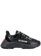 Love Moschino Heart Running Sneakers - Black