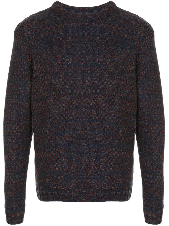 Barena Golena Mishio Long Sleeve Crew Sweater - Blue