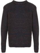 Barena Golena Mishio Long Sleeve Crew Sweater - Blue