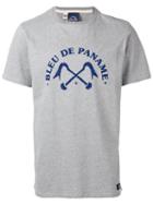 Bleu De Paname Logo T-shirt, Men's, Size: Small, Grey, Cotton