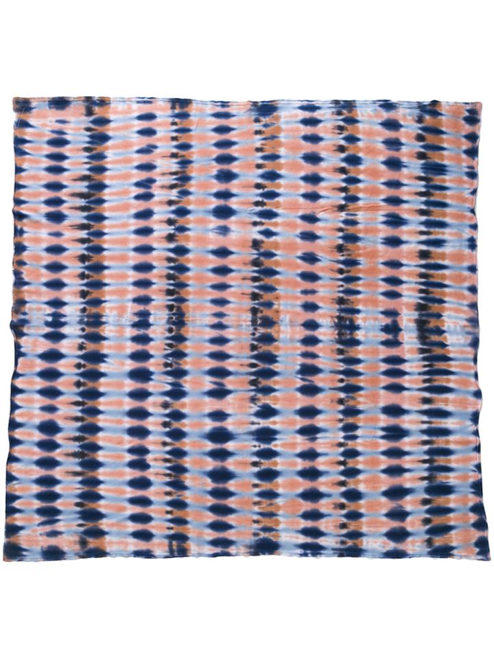 Raquel Allegra Tie-dye Pattern Scarf - Blue
