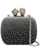 Alexander Mcqueen Mini Queen & Queen Clutch - Black