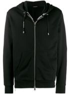 Balmain Zipped Hooded Jacket - Black