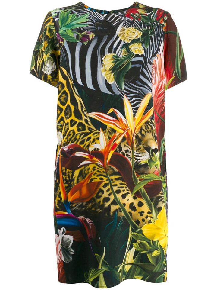 Roberto Cavalli Paradise Found Print Dress - Green