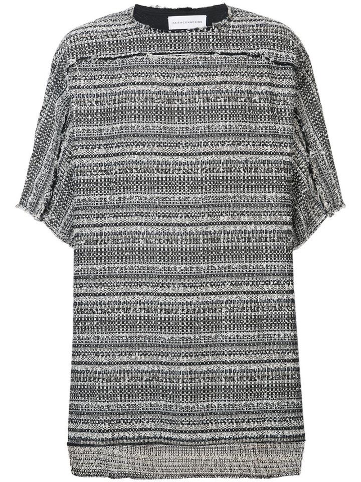 Faith Connexion - Oversized Poncho - Men - Cotton/polyamide/polyester/wool - M, Black, Cotton/polyamide/polyester/wool