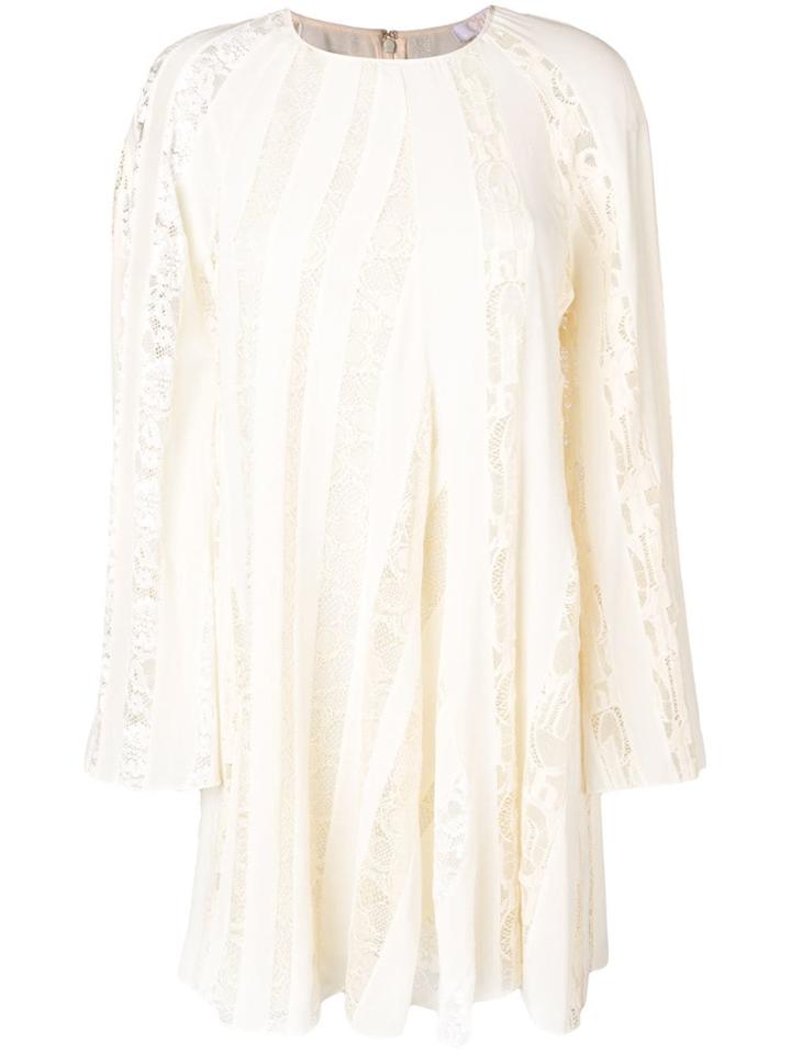 Chloé Lace Shift Dress - Neutrals