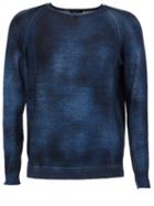 Avant Toi Raglan Sleeve Jumper, Men's, Size: Small, Blue, Silk/cashmere