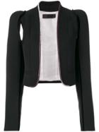 Haider Ackermann Velvet Trim Cutout Jacket - Black