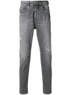 Eleventy Faded Slim Fit Jeans - Grey