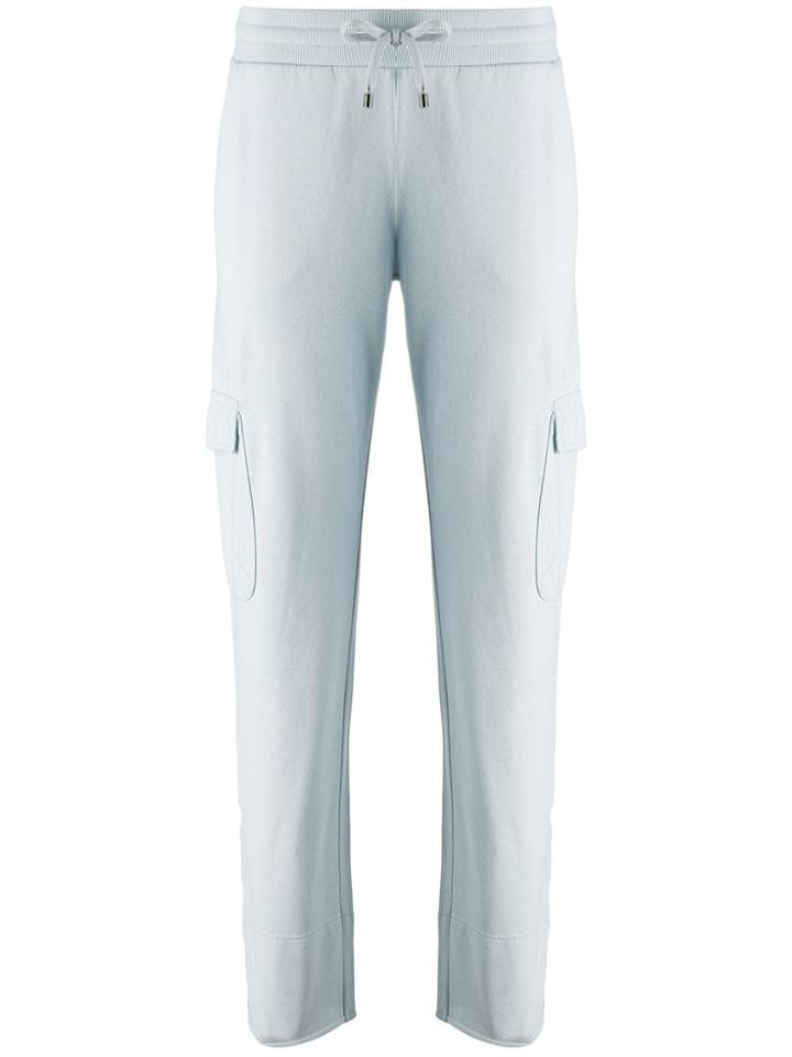 Juvia Low Rise Tapered Trousers - Blue