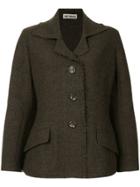 Issey Miyake Vintage Single-breasted Fitted Jacket - Brown