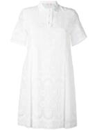 Giamba Broderie Anglaise Dress - White